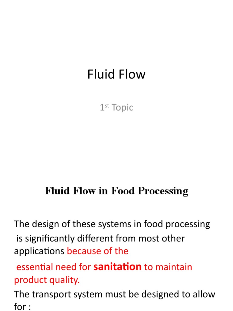 1 - Fluid Flow | PDF | Pump | Fluid Dynamics