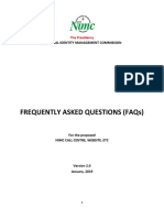 Frequently Asked Questions (Faqs) : National Identity Management Commission