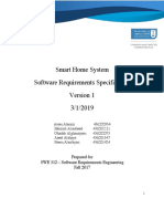 Smart Home System Software Requirements Specification 3/1/2019