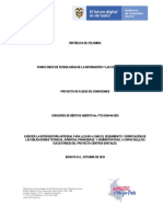 Proyecto Pliego de Condiciones - Ftic-Cm-044-2020 PDF