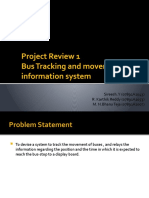 Project Review 1 Bus Tracking and Movement Information System