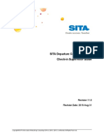 SITA Departure Control Services Check-In Supervisor Guide: Revision 11.0 Revision Date: 2015-Aug-31