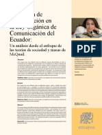 Dialnet ElSistemaDeComunicacionEnLaLeyDeComunicacionDelEcu 5791044 PDF