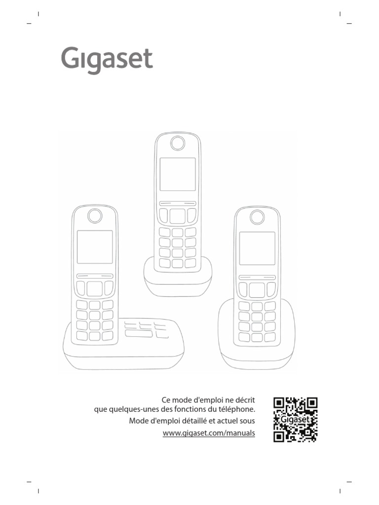 Gigaset A690A Duo DECT Téléphone sans fil fonction mains libres