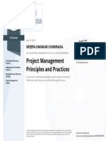 Project Management Principles and Practices: Kreepa Shankar Chowrasia