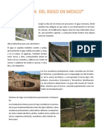 Sistemas de riego y obras hidráulicas prehispánicas en México