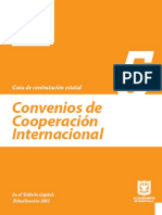 Guía de Contratación Estatal – Convenios de Cooperación Internacional