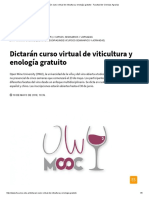 Curso virtual gratuito de viticultura y enología