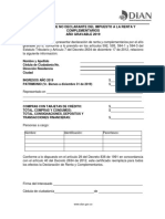 Cert No Declara 2019