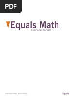 Equals Math: Overview Manual