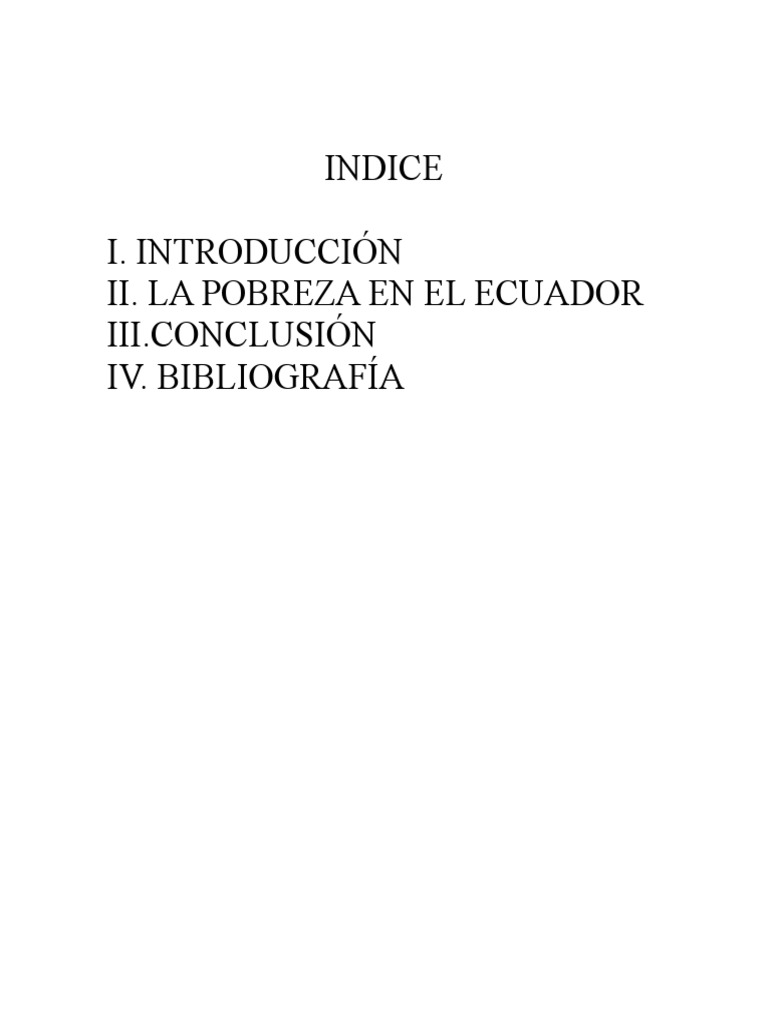 Pobreza en Ecuador: Realidad y Retos | PDF | Pobreza | Pobreza e indigencia
