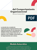 Modelos Del Comportamiento Organizacional