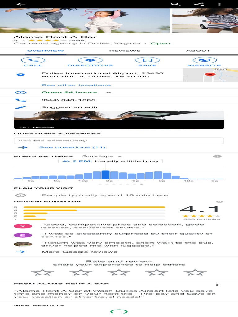 Alamo Rent A Car Dulles International Airport, 23430 Autopilot DR