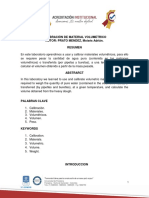 Informe Calibracion de Material Volumetrico