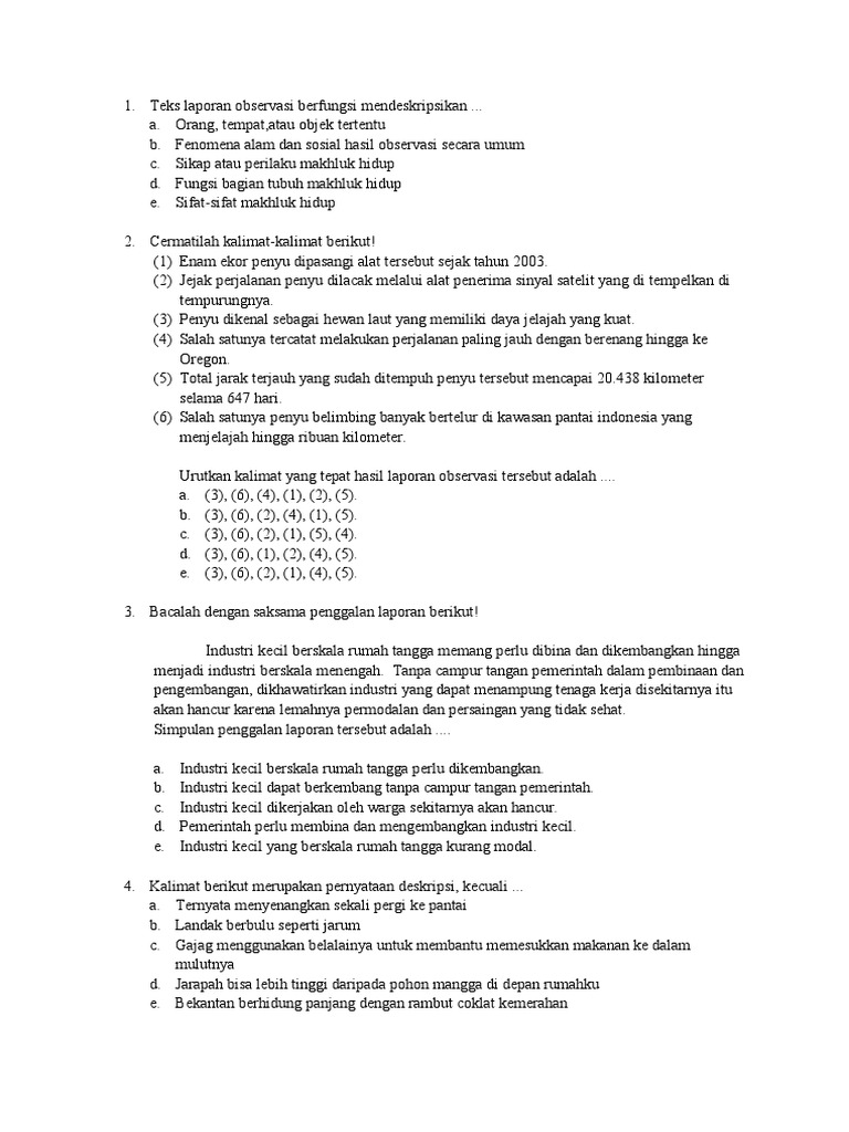 Soal Kelas X Kurtilas Pdf