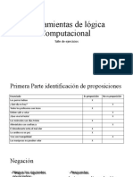 Herramientas de Lógica Computacional Taller Solución