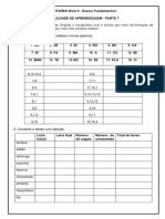 Dificuldade de Aprendizagem - Nível II Parte 7