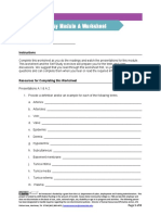 IV Therapy Module A Worksheet IV Therapy Module A Worksheet IV Therapy Module A Worksheet