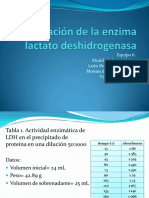 Purificación de La Enzima Lactato Deshidrogenasa