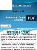 UNIDAD V - Aceptación y Renuncia - U.C. (2019) PDF