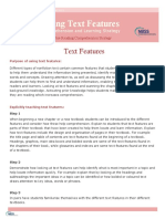Using Text Features in Content Textbooks