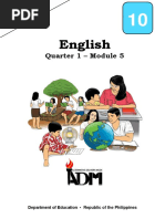 English-10-Regional-Format - Module 5 - First Quarter