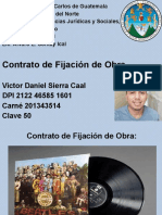 Contrato de Fijación de Obra