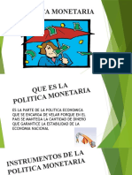 Diapositiva Politica Monetaria