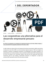 Las Cooperativas Una Alternativa para El Desarrollo Empresarial Peruano - DIARIO DEL EXPORTADOR - Lourdes Ortecho