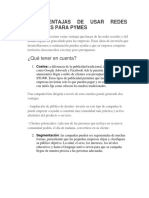 Las Ventajas de Usar Redes Sociales para Pymes PDF