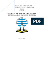 RANGKUMAN Pendidikan Bahasa Indonesia Di SD MODUL 3