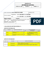 Trabajo de Informe de Auditoria