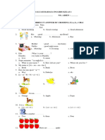 English Exam Practice for Grade 1 Students