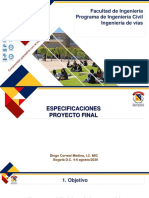 Especificaciones Proyecto Final