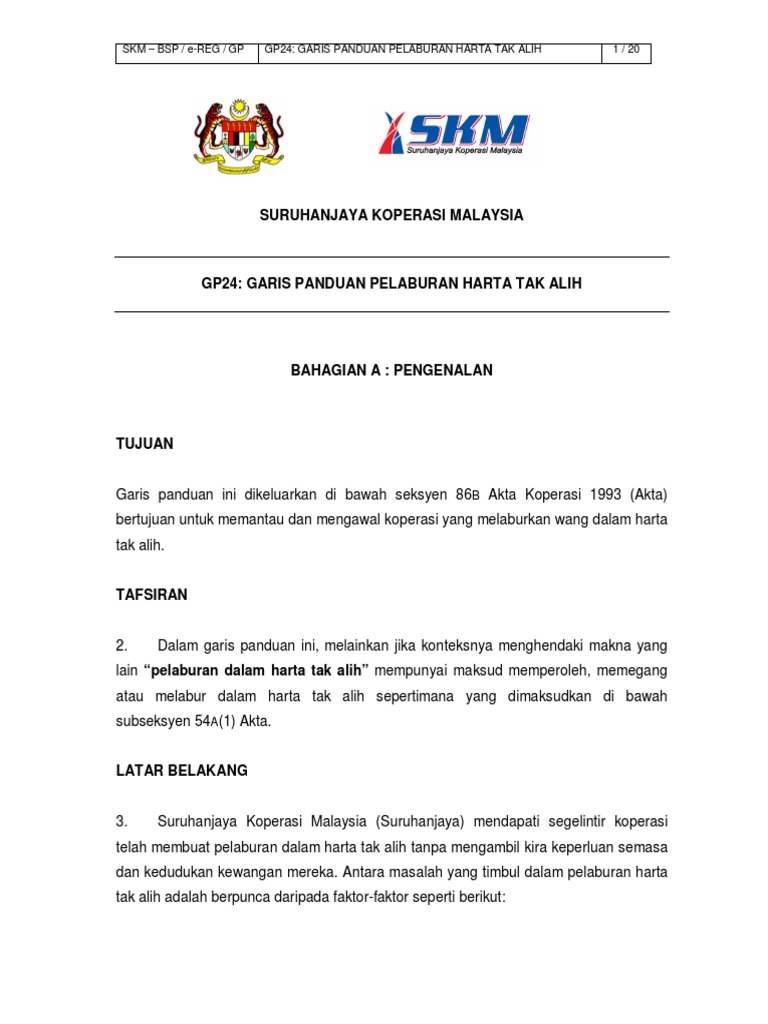 Garis Panduan Pelaburan Harta Tak Alih Pdf