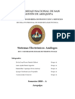 Universidad Nacional de San Agustín de Arequipa: Sistemas Electrónicos Análogos