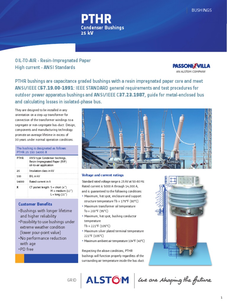 Condenser Bushings 25 KV PDF Transformer Insulator (Electricity)