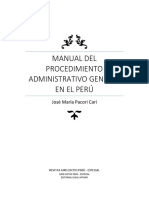 Manual Del Procedimiento Administrativo General - Autor José María Pacori Cari PDF