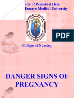 Danger Signs of Pregnancy