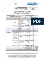 EGPR - 160 - 06 - Presupuesto Del Proyecto - Por Fase y Por Entregable PDF