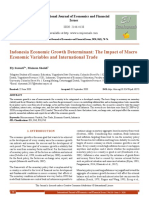 Indonesia Economic Growth Determinant: The Impact of Macro Economic Variables and International Trade