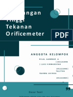 Kehilangan Tinggi Tekanan Orificemeter