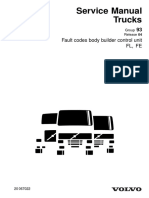 Service Manual Trucks: Fault Codes Body Builder Control Unit FL, Fe
