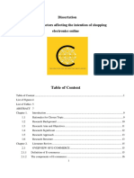 143 Dissertation Studying Factors Affecting The Intention of Shopping Electronics Online PDF