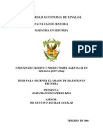 Uniones de crédito y productores agrícolas en Sinaloa (1937-1966