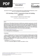 CFD Modeling of SOFC Cogeneration System For Building Application