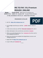 Procedure to pay PLI premium through online (1)