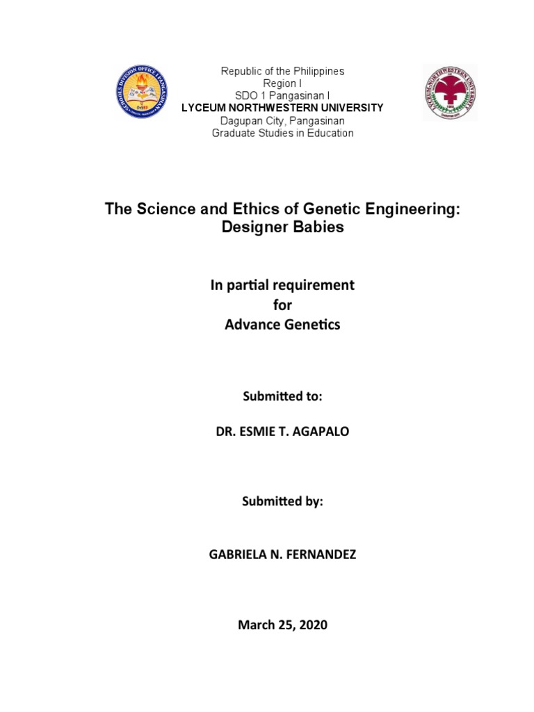 Designer Babies: Genetic Engineering Ethics | PDF | Crispr | Genetics