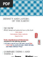 Density and Layers of The Earth