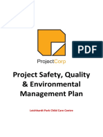 Project Safety, Quality & Environmental Management Plan: Leichhardt Park Child Care Centre